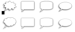 Collection of speech bubble