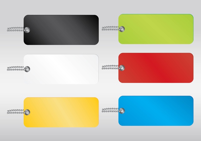 Colored Vector Tags