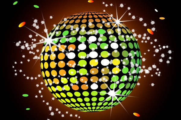 Colorful Disco Ball Vector