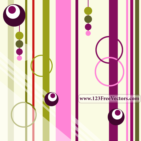 Colorful Retro Background Vector