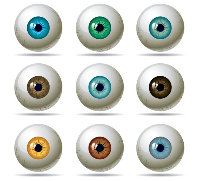 Colourful Eyes Vector