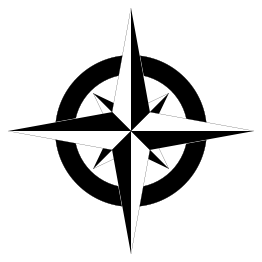 Compass Rose B&W