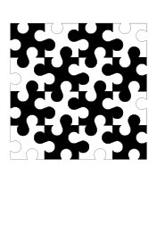 Counterchange pattern allied to the chess board design