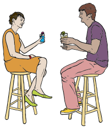 Couple Having Drinks