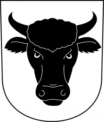 Cow Bull Horns Wipp Urdorf Coat Of Arms clip art