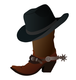 Cowboy Boot and Hat