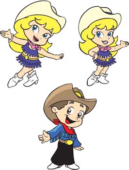 Cowboy CHild Vector