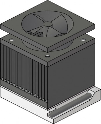 Cpu Heatsink Fan Socket Amd Duron clip art