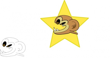 Crazy Monkey clip art