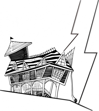 Crooked House clip art