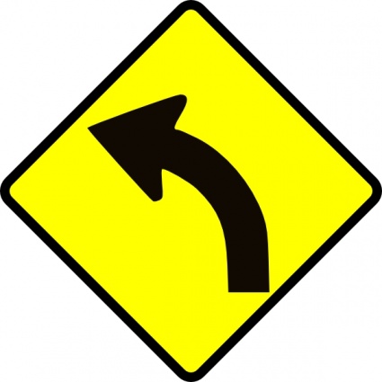 Curve In Road clip art