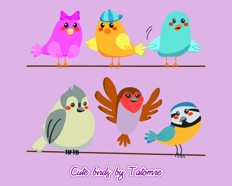 Cute Bird Vectors!!!