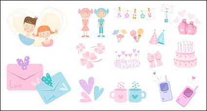 Cute icon vector material goods-3