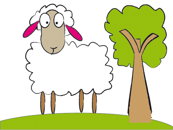 Cute sheep free vector