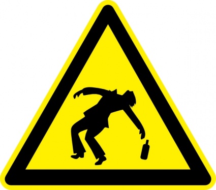 Danger Drunken People Jhelebrant clip art