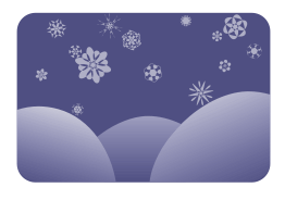 Dark Blue Snowflakes