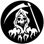 Death With Scythe Free Vector