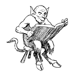 Demon Reading Book