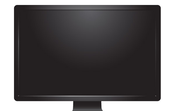 Desktop Monitor Vector