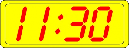 Digital Clock 11:30 clip art