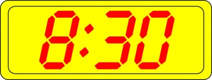 Digital Clock 8:30 clip art