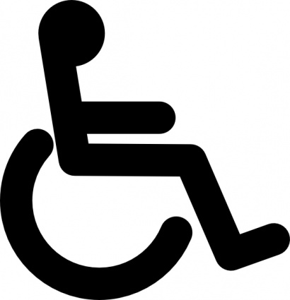 Disabled Wheel Chair Access Sign clip art