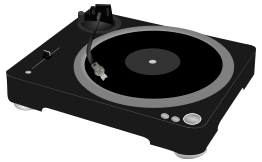 DJ turntable