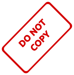 Do Not Copy Business Stamp 1