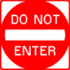 Do Not Enter