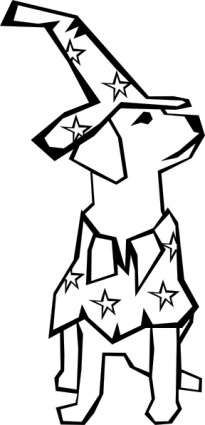 Dog Simple Drawing clip art