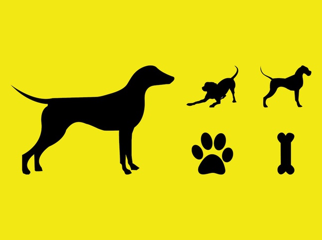 Dogs Vector Silhouettes