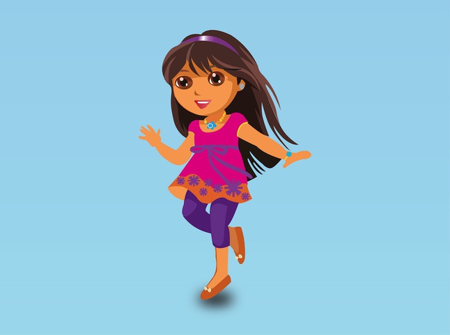 Dora Vector Cartoon