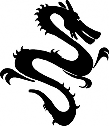 Dragon Silhouette clip art