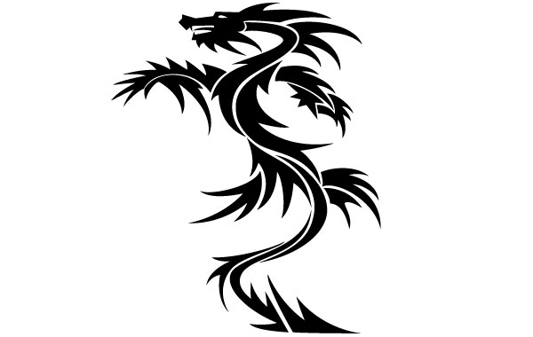 Dragon Tattoo Vector