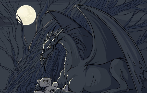 Dragon with Teddy