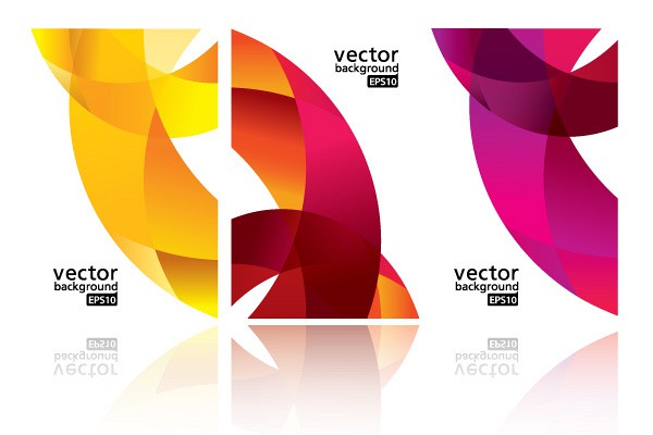 Dynamic Ribbon Business Card Vector