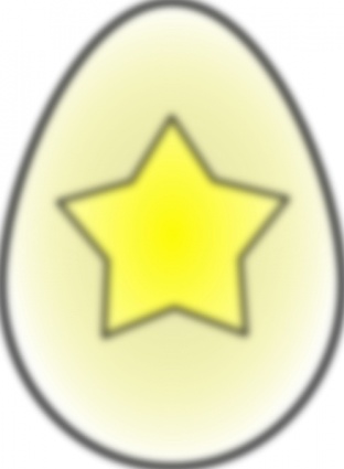 Easter Egg Star clip art