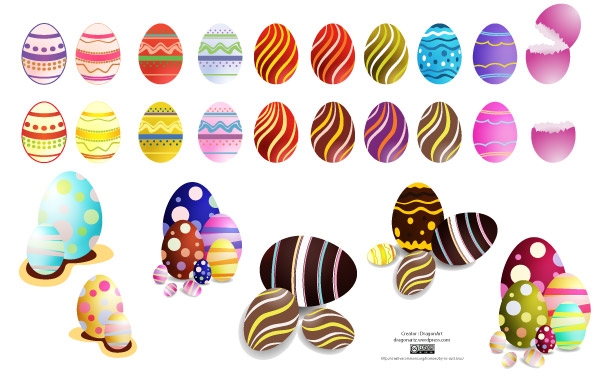 Easter Eggs Set2 Vector