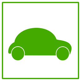 Eco Green Car Icon