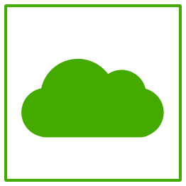 Eco Green Cloud Icon