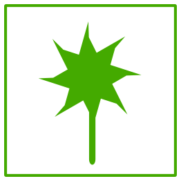 Eco Green Flower Icon