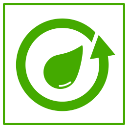 Eco Green Recycle Water Icon