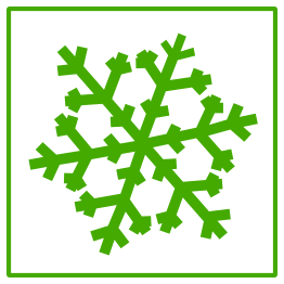 Eco Green Snow Icon