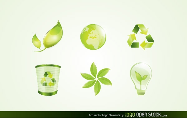 Eco Vector Logo Elements