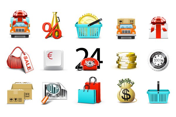 Ecommerce Shopping Vector Icons