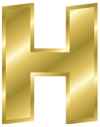 Effect Letters alphabet gold