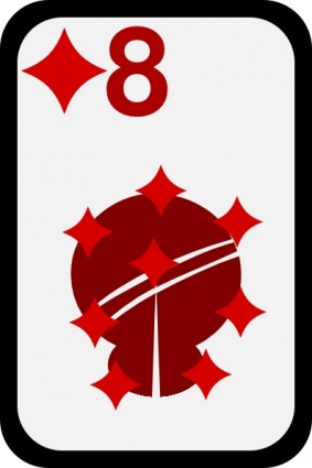 Eight Of Diamonds clip art