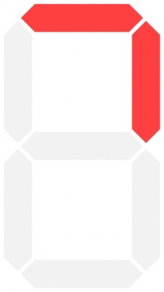 Electronic Display Seven Component Segment