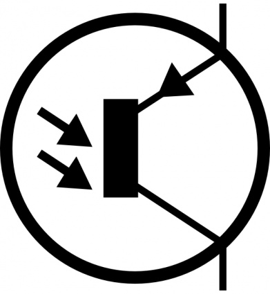 Electronic Phototransistor Pnp Circuit Symbol clip art