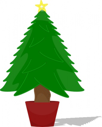 Elkbuntu Glossy Christmas Tree clip art